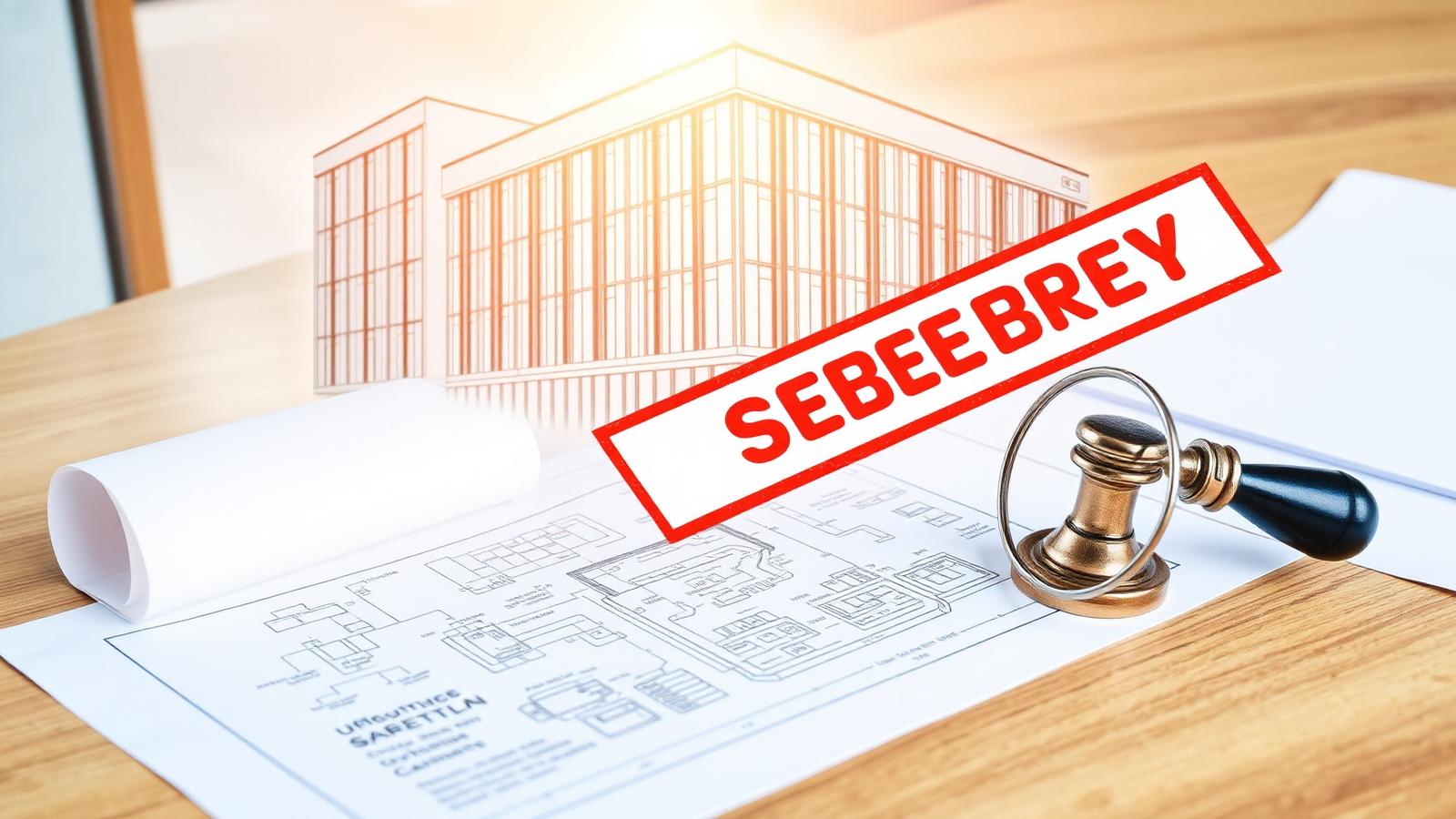 A detailed schematic diagram of building safety layouts and systems