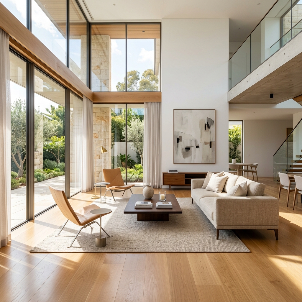 Spotless modern luxury residential living room